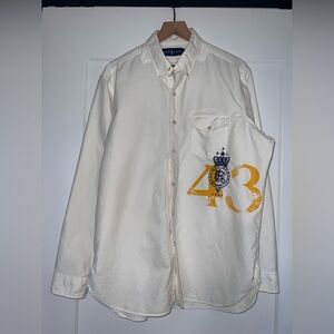 Ralph Lauren vintage Switzerland Winter Challenge Cup Oxford shirt size large